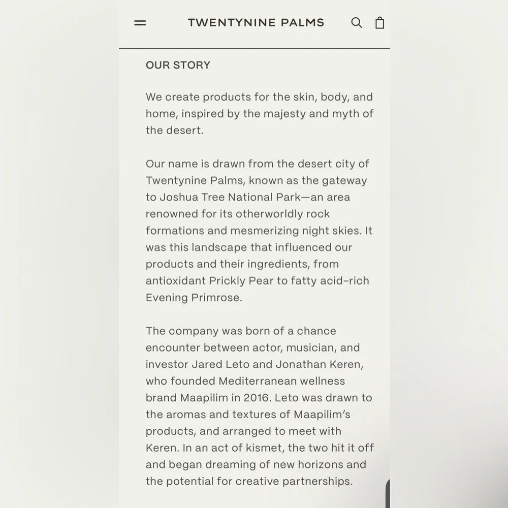 💆🏼‍♀️New! Twentynine Palms X Jared Leto Desert Tumbleweed Cleansing Shampoo